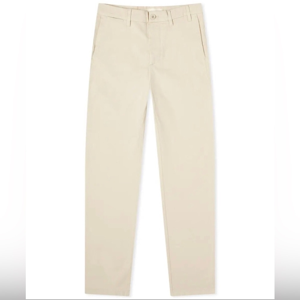NEW NORSE PROJECTS AROS Slim Light Stretch Chino Pants Oatmeal Men's 32 x 32